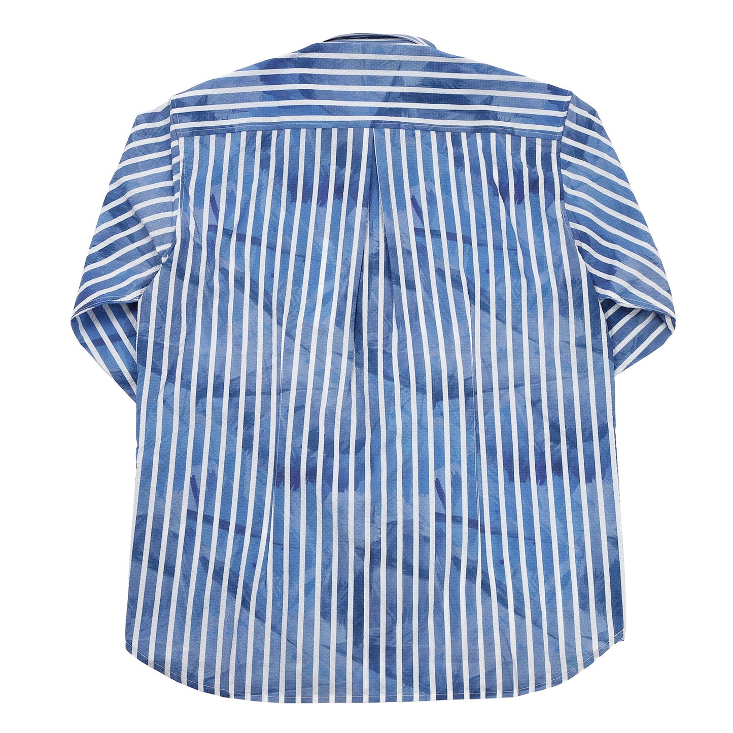 【SALE/20%OFF】SOLOTEX ストライププリント七分袖シャツ