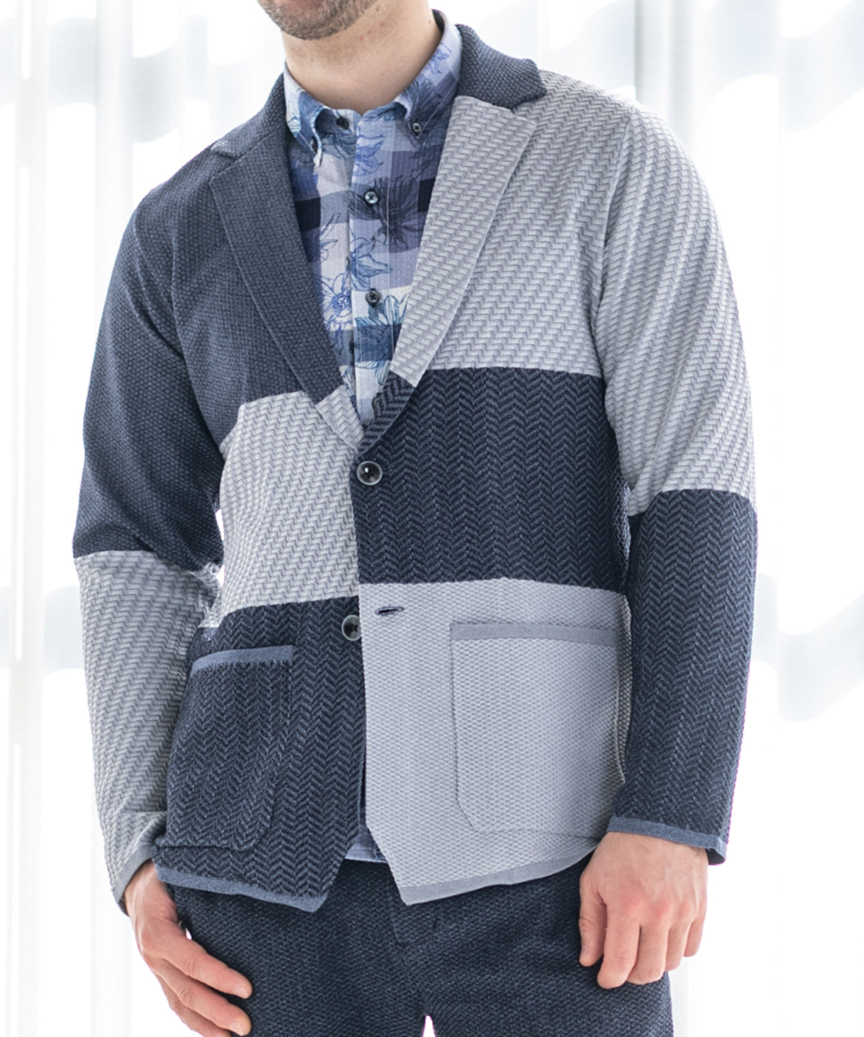 【SALE/30%OFF】VUMPS RED 14Gニット アシンメトリージャケット
