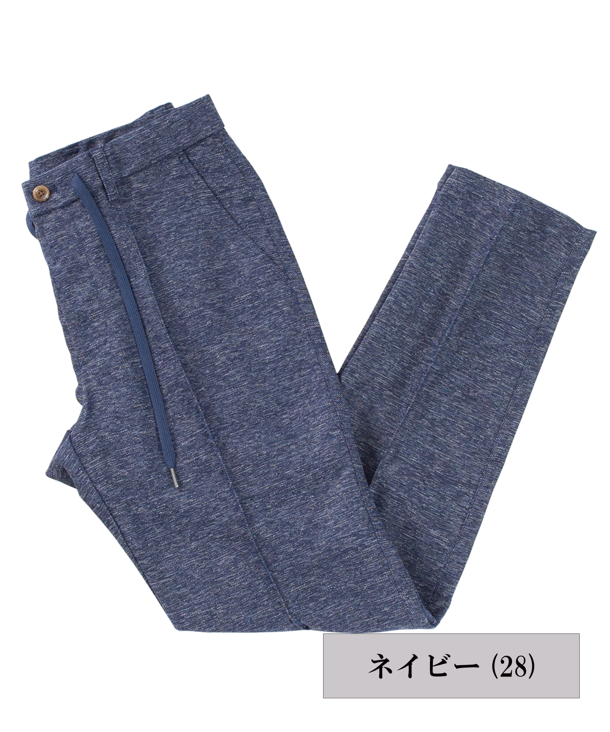 リネン調 カラミ織イージーパンツ #VUMPS traveller