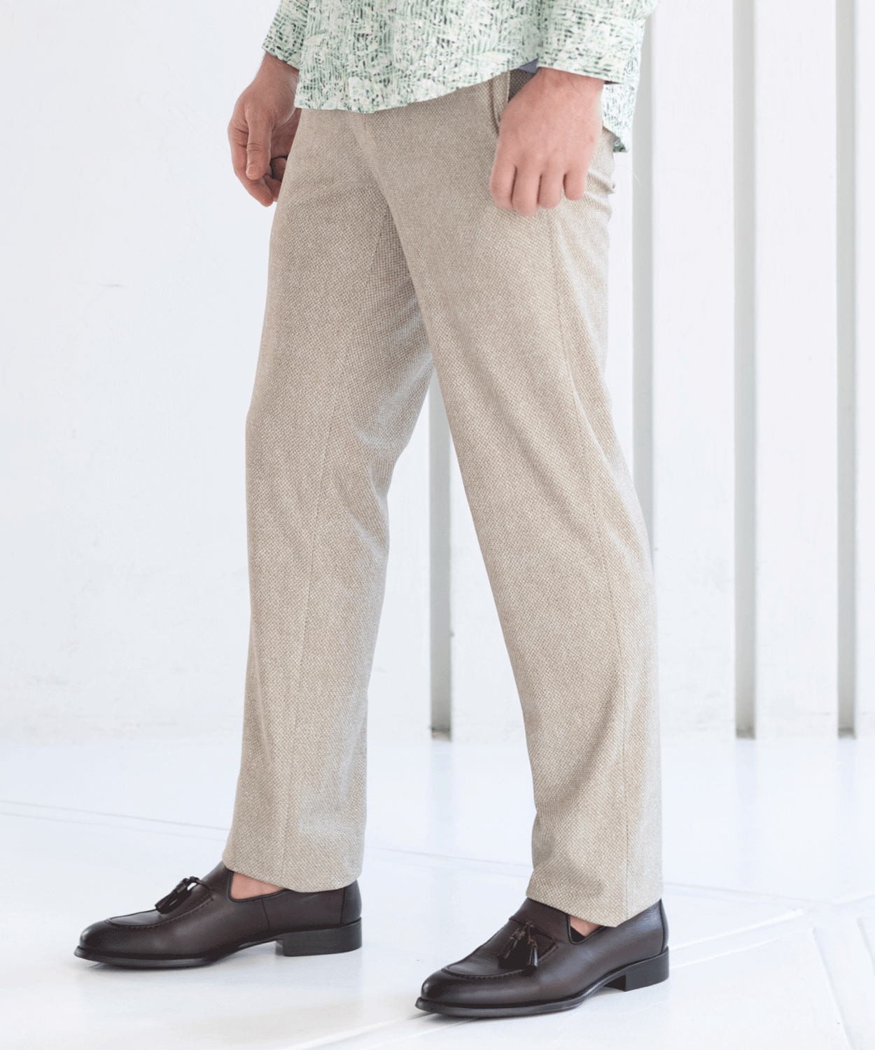 【MORESALE/50%OFF】ハニカムツイル プリントパンツ #VUMPS traveller