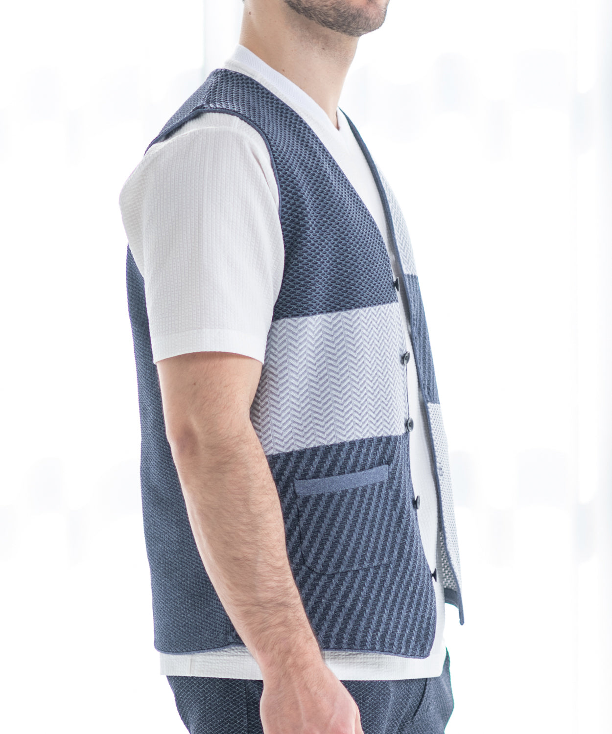 【SALE/30%OFF】VUMPS RED 14Gニット アシンメトリーベスト
