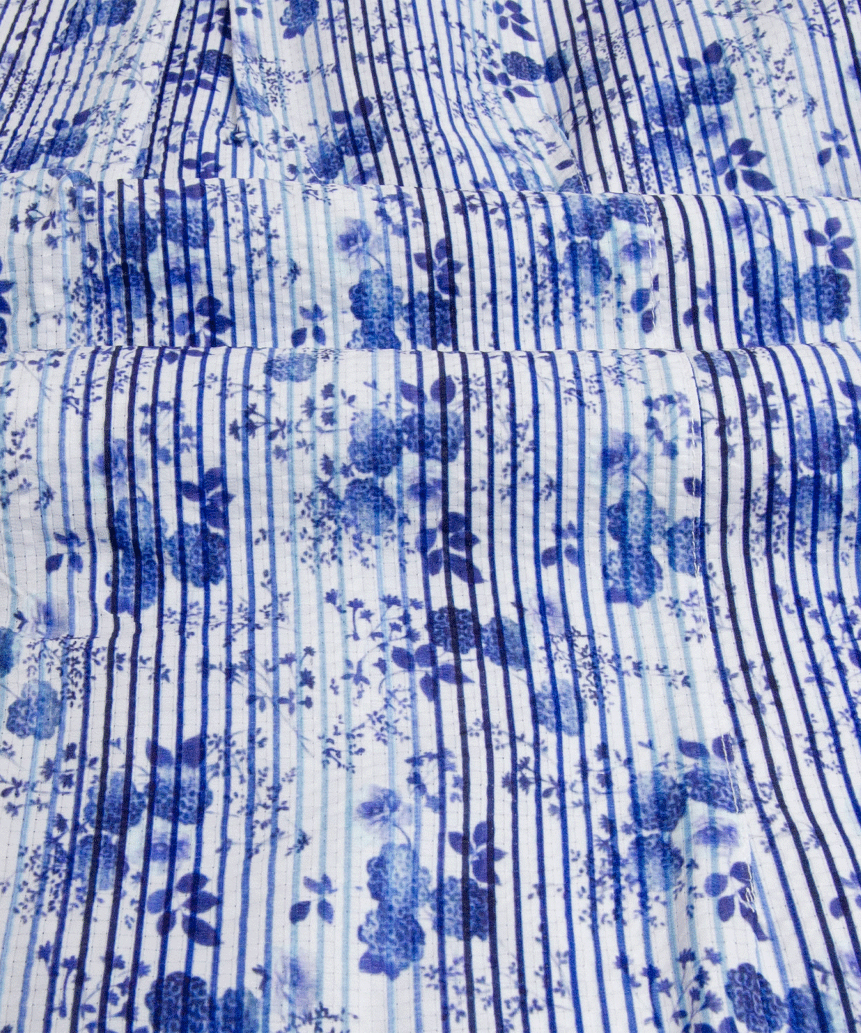 【MORESALE/50%OFF】サッカーフラワープリント 七分袖シャツ