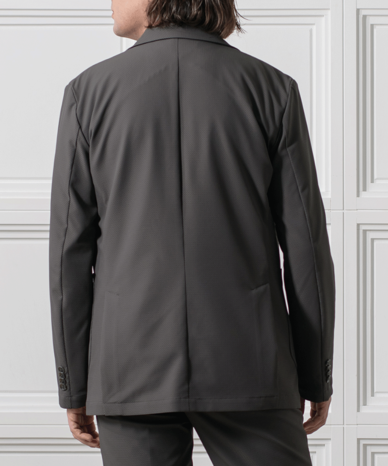 【MORESALE/50%OFF】ストレッチ 格子ジャカード ジャケット