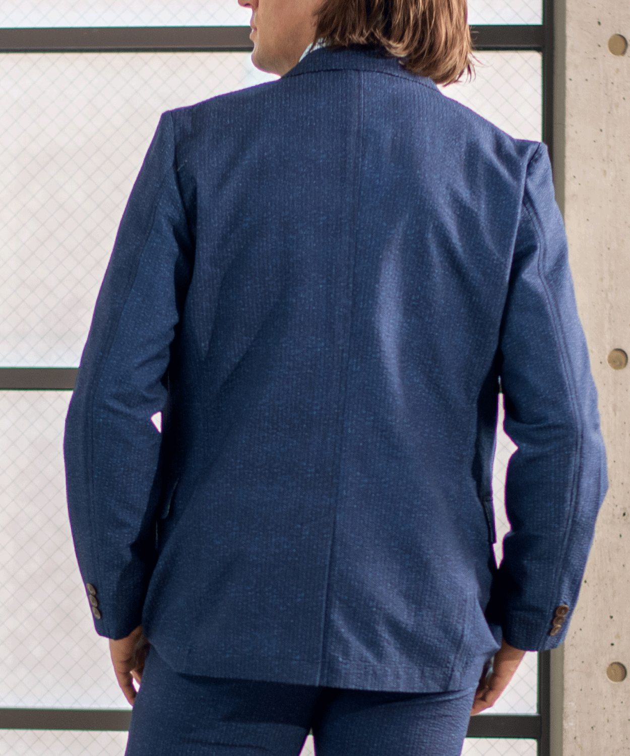 【SALE/30%OFF】ポリエステルサッカー ファブリック調プリントジャケット