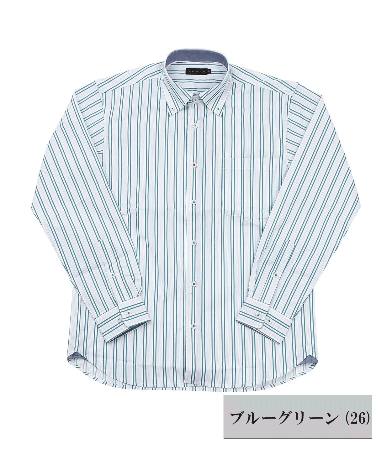 ストレッチ サテンストライプ BDシャツ