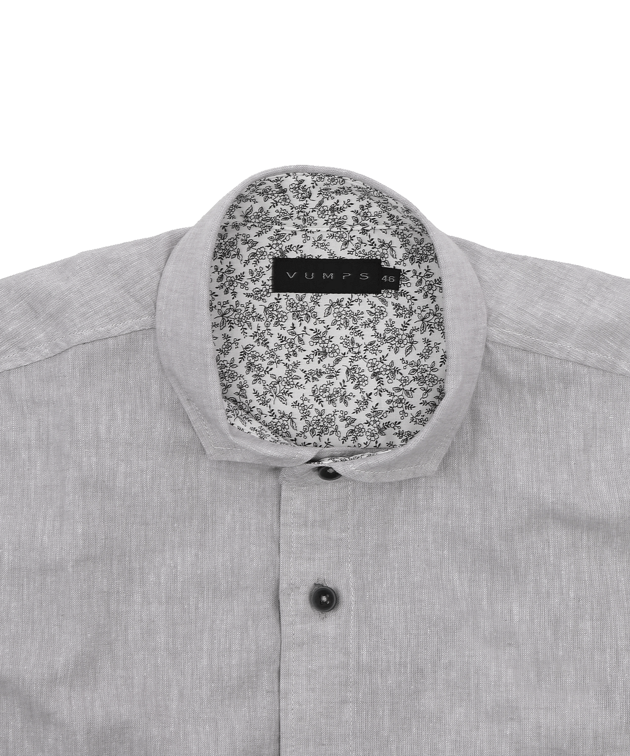 【SALE/20%OFF】綿麻シャンブレー 七分袖シャツ