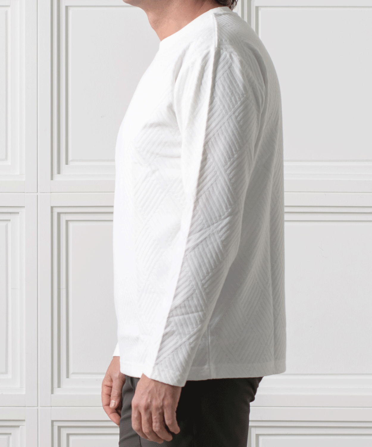 リンクスジャカード ロングスリーブTシャツ