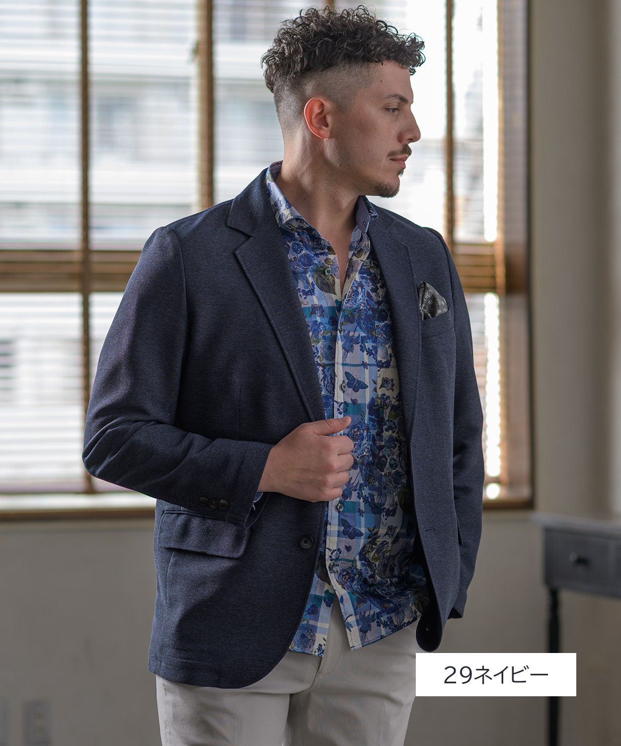 【SALE20%OFF】カラミ織 無地ジャケット | 清潔感あふれる透け感と、軽やかな着心地のサマージャケット