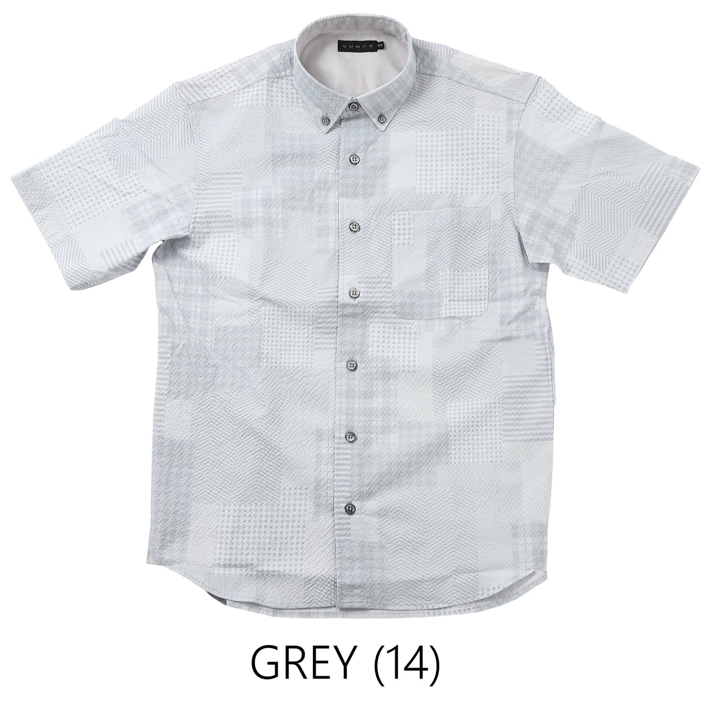 【SALE/30%OFF】SOLOTEX パッチワークサッカーシャツ