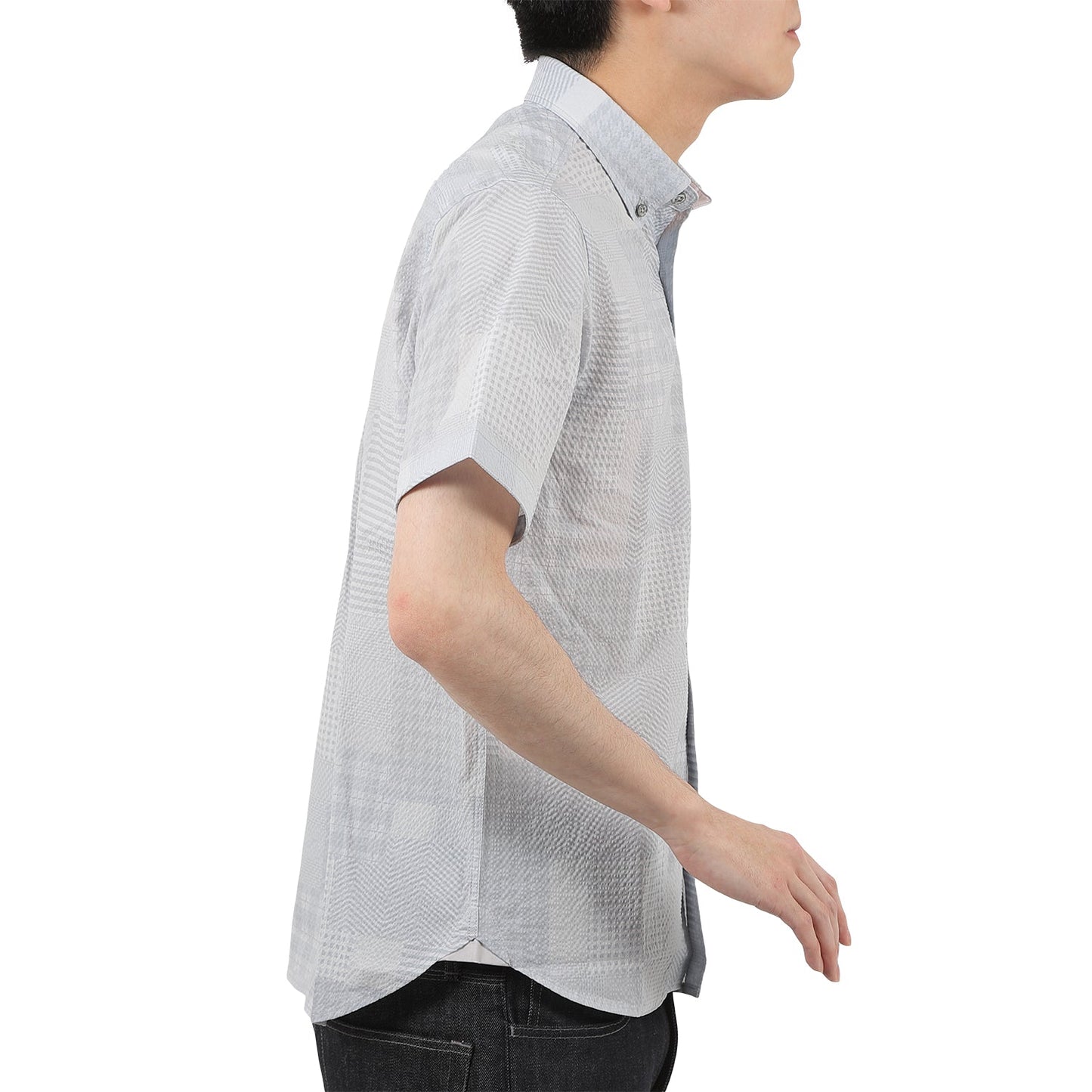 【SALE/30%OFF】SOLOTEX パッチワークサッカーシャツ