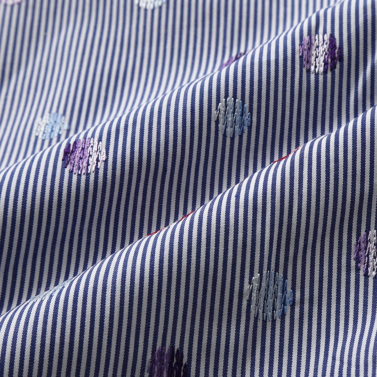 【SALE/20%OFF】VUMPS RED 切替ドット刺しゅう セミワイドカラーシャツ