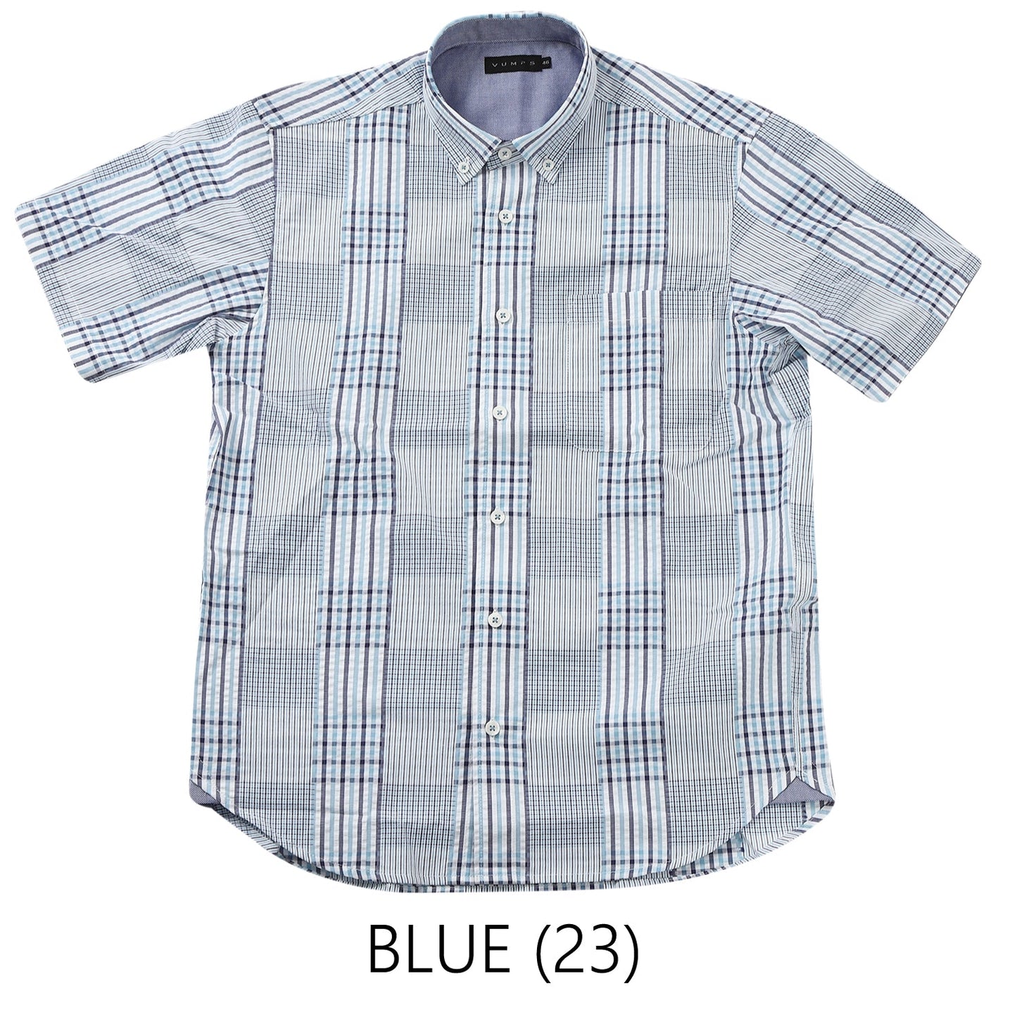 【SALE/30%OFF】マルチチェック コットンシアサッカーシャツ