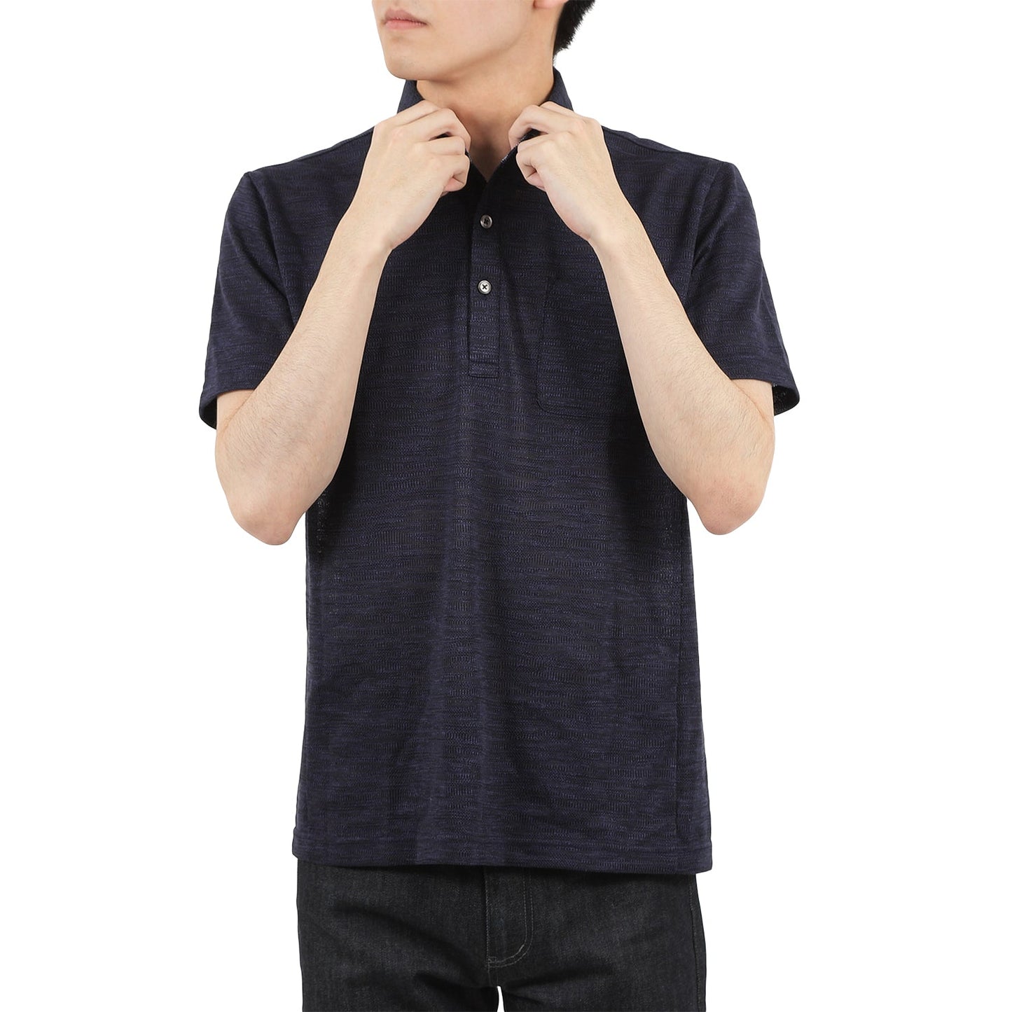 【SALE/30%OFF】ウエーブジャカードポロシャツ