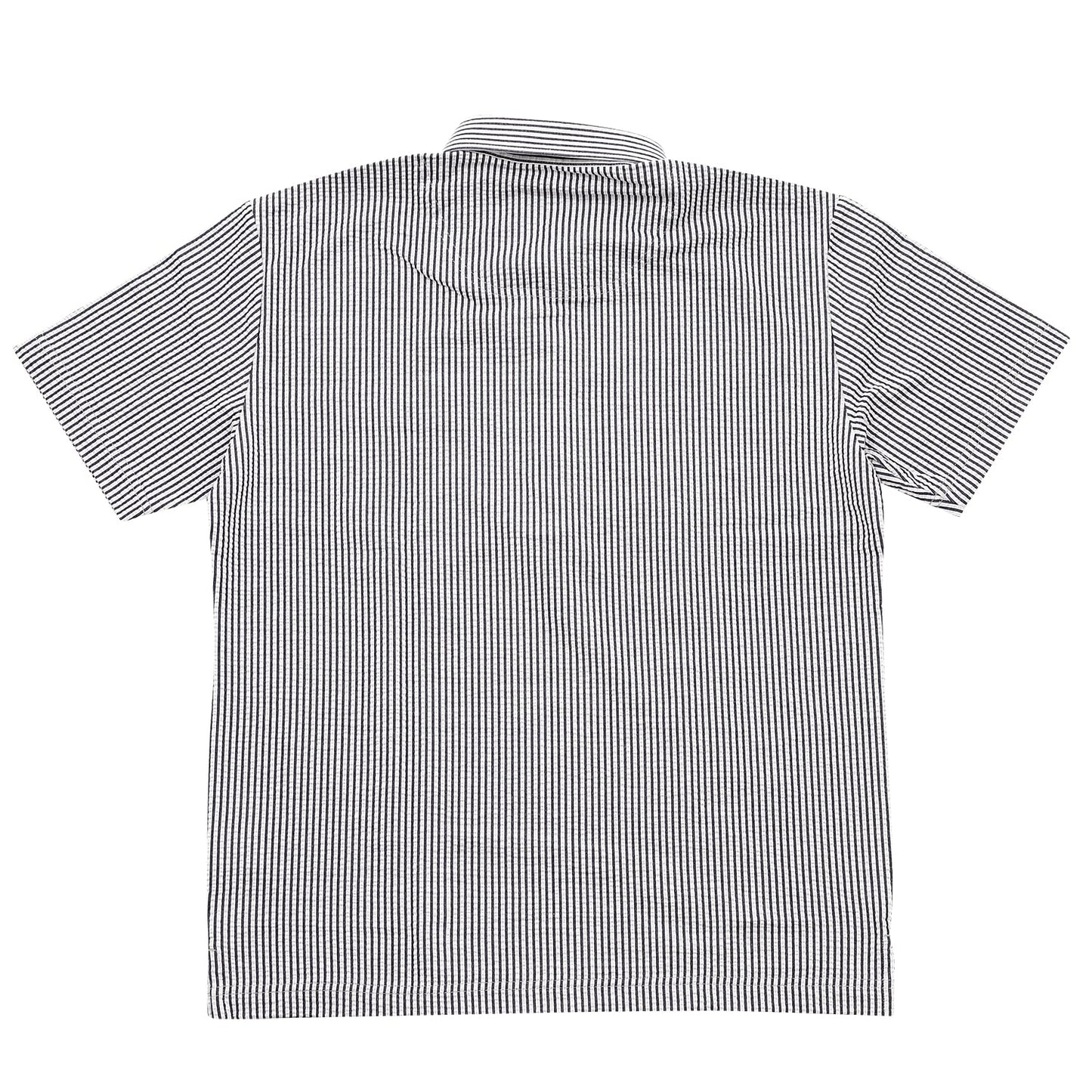 【SALE/20%OFF】ニットサッカー ストライプポロシャツ