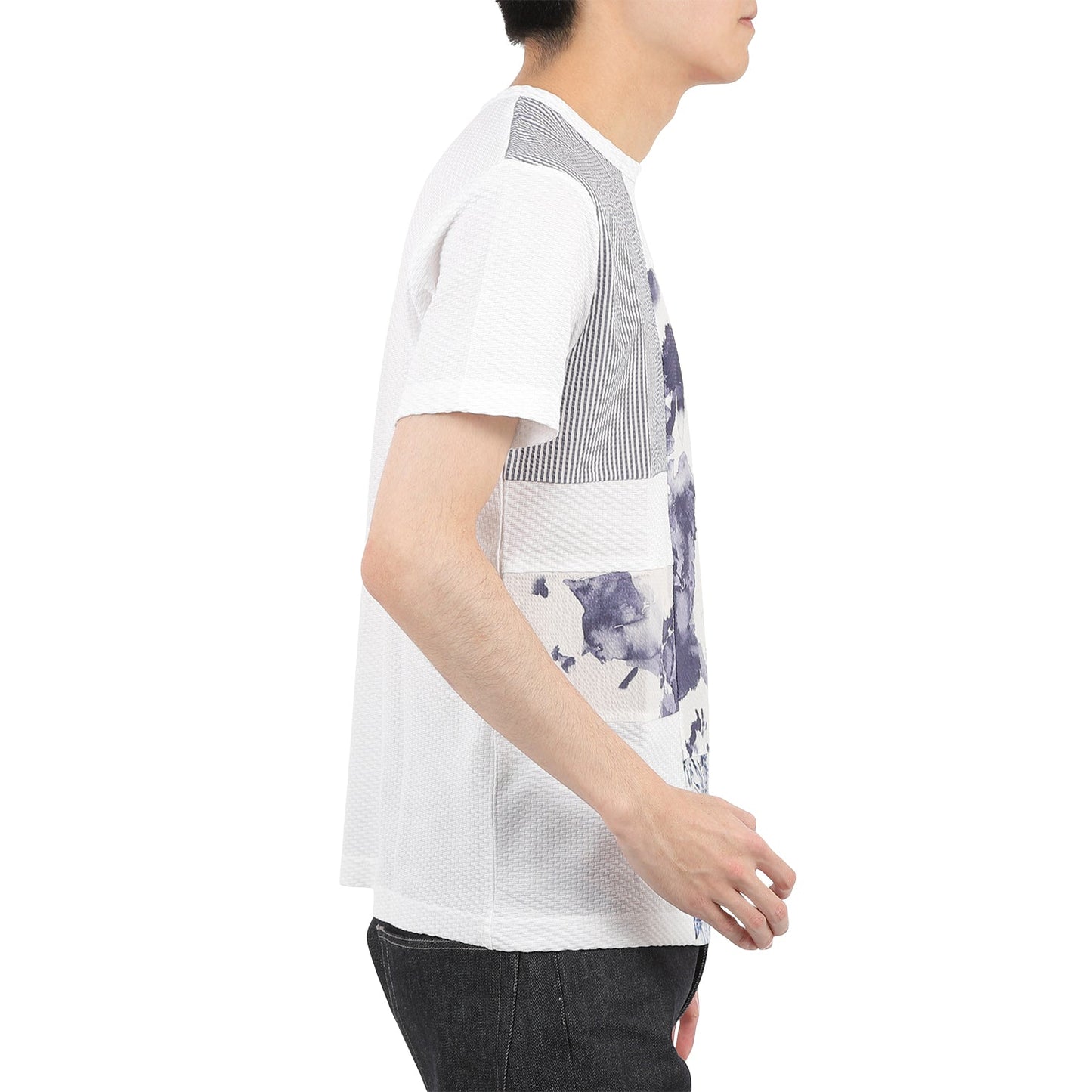 【SALE/20%OFF】リンクスパッチワーク 半袖Tシャツ
