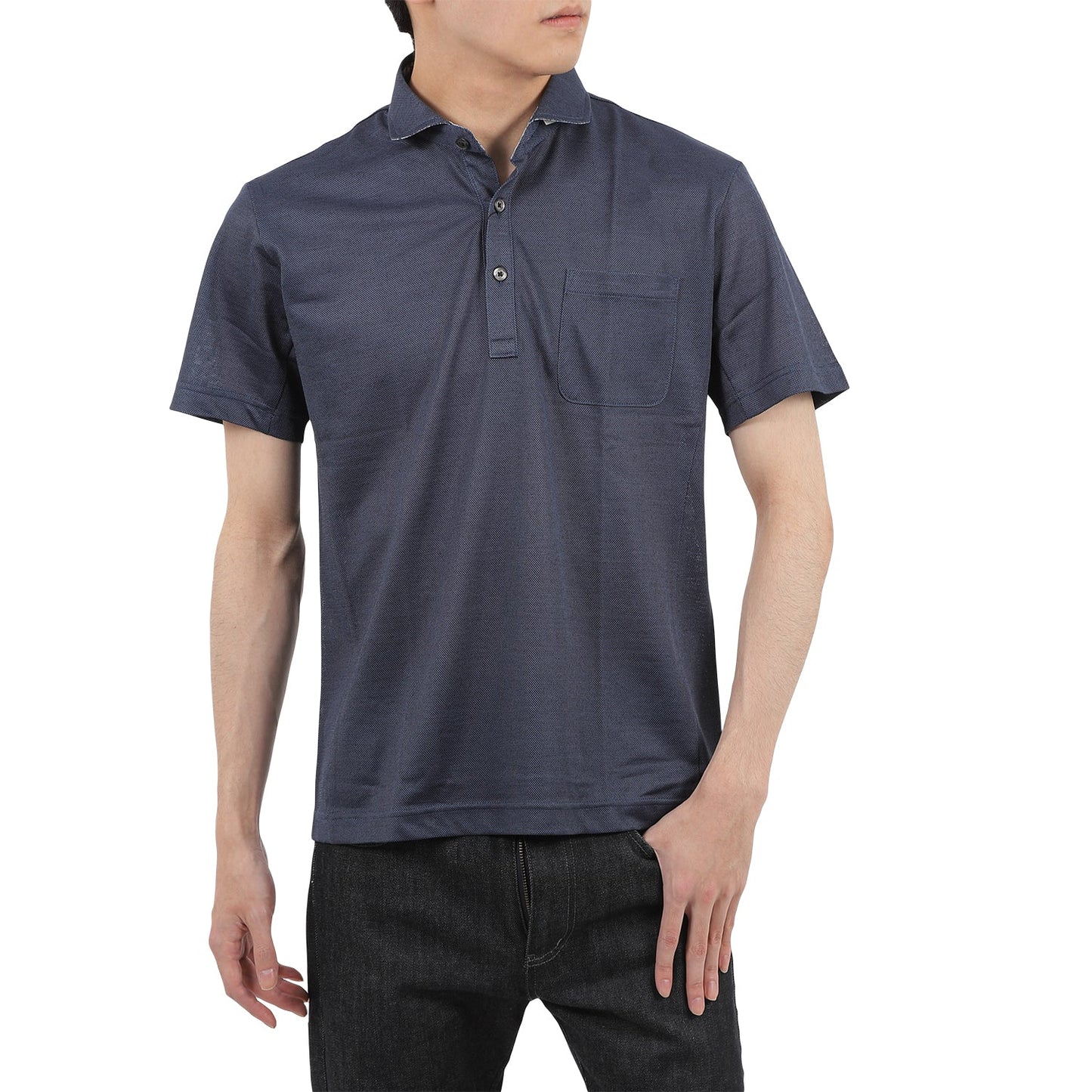 【SALE/30%OFF】麻混COOLMAX カノコシルケット 半袖ポロシャツ