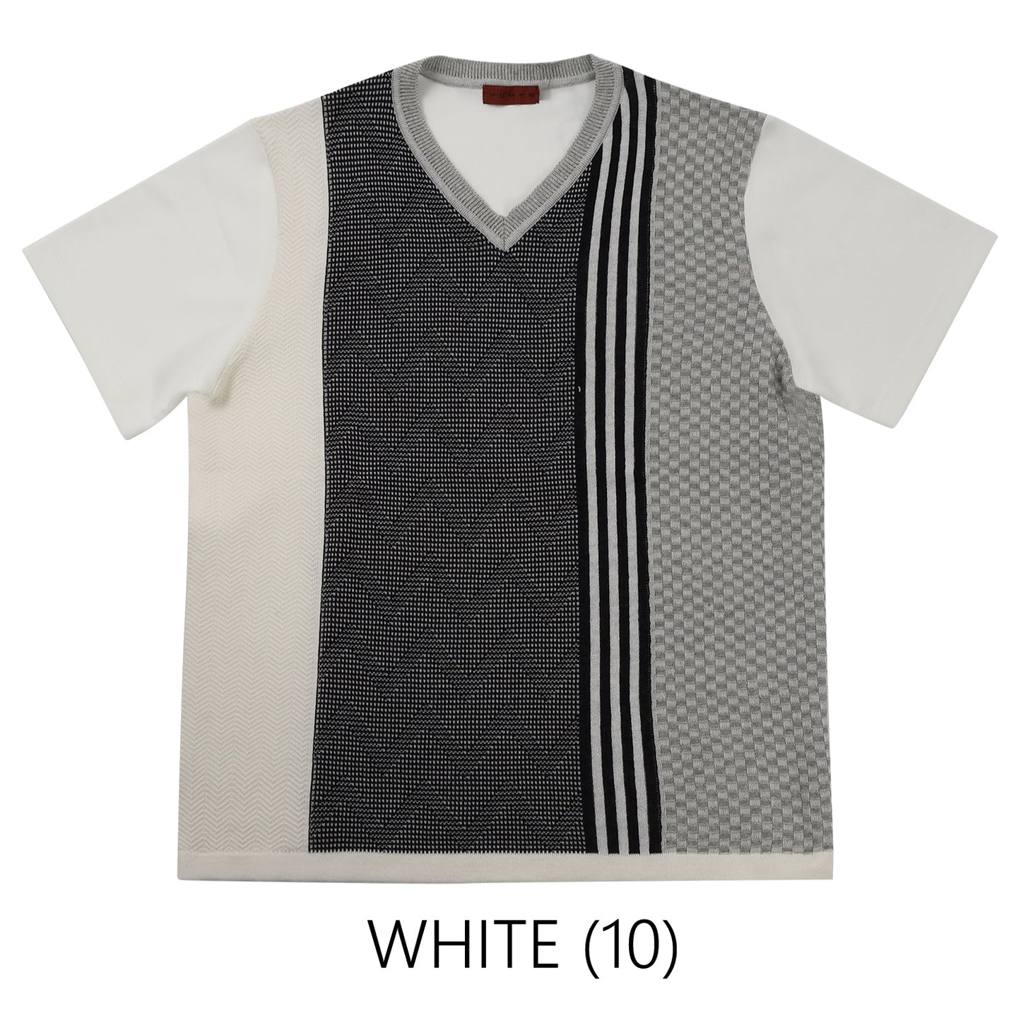 【SALE/20%OFF】VUMPS RED 強撚ニット VネックTシャツ