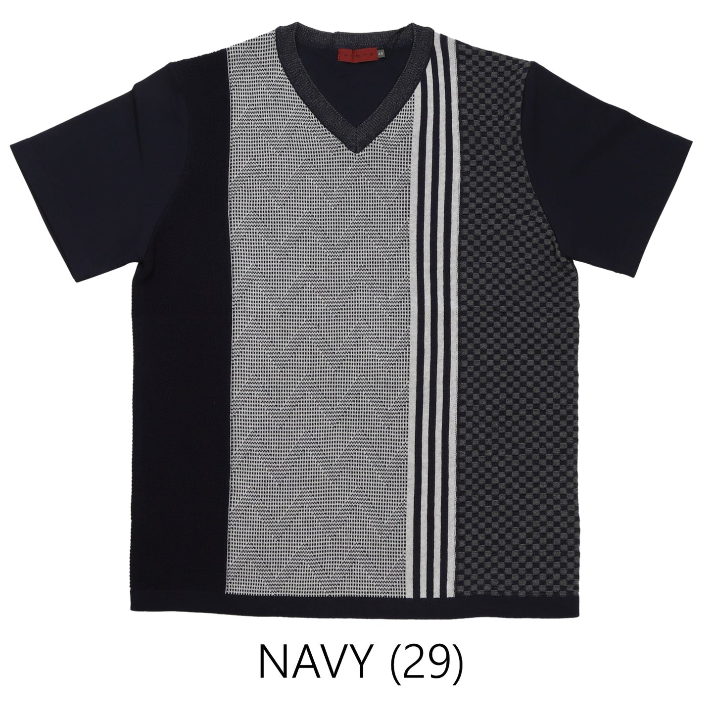 【SALE/20%OFF】VUMPS RED 強撚ニット VネックTシャツ