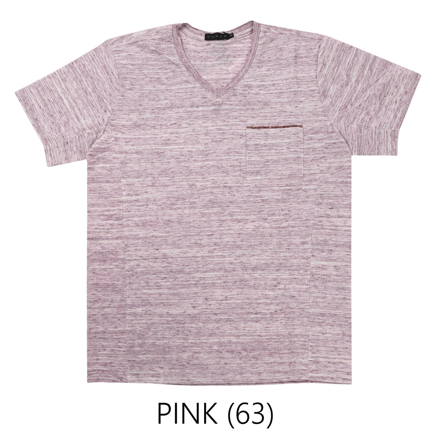 ピラミッドカノコ Vネック半袖Tシャツ