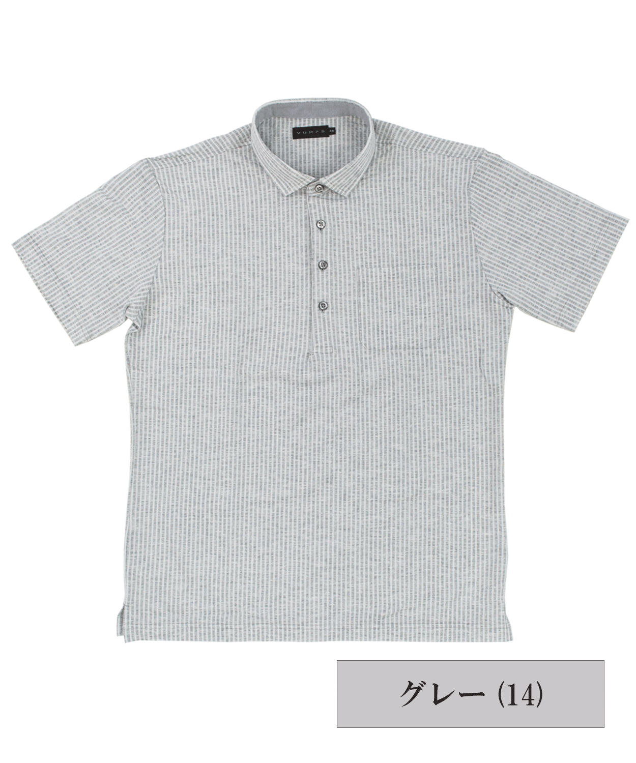 【SALE/30%OFF】ニットサッカーストライプ 半袖ポロシャツ #VUMPS traveller