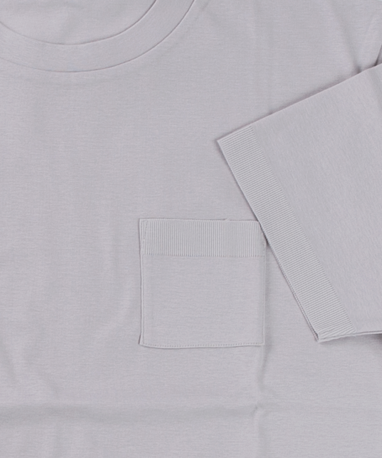 リブスタートニット シルケットTシャツ
