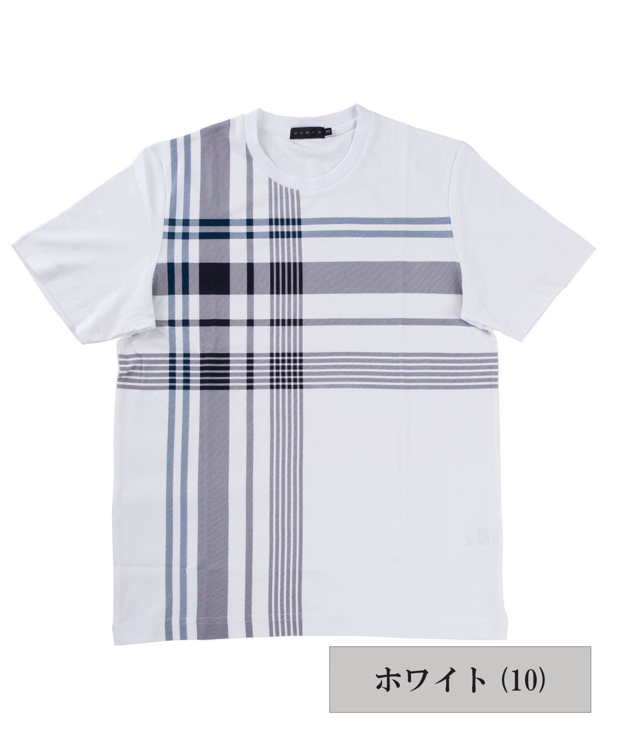 【SALE/20%OFF】スムース チェックプリント Tシャツ