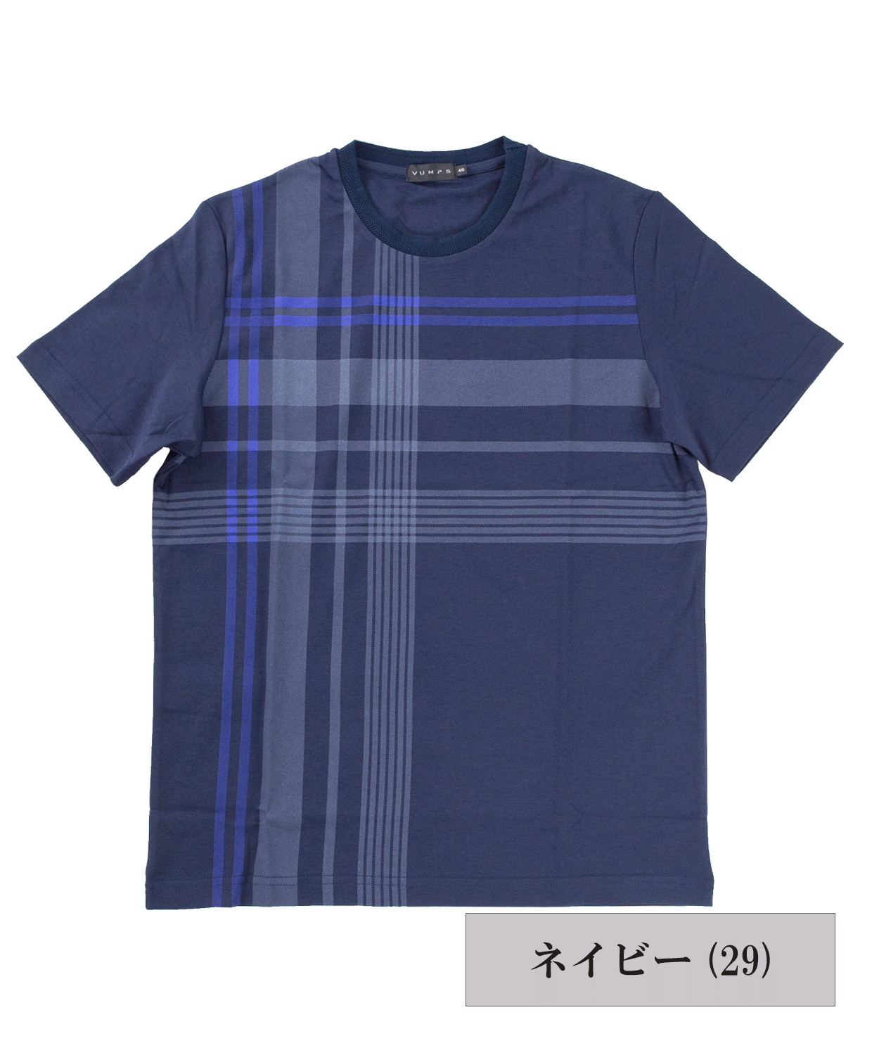 【SALE/20%OFF】スムース チェックプリント Tシャツ