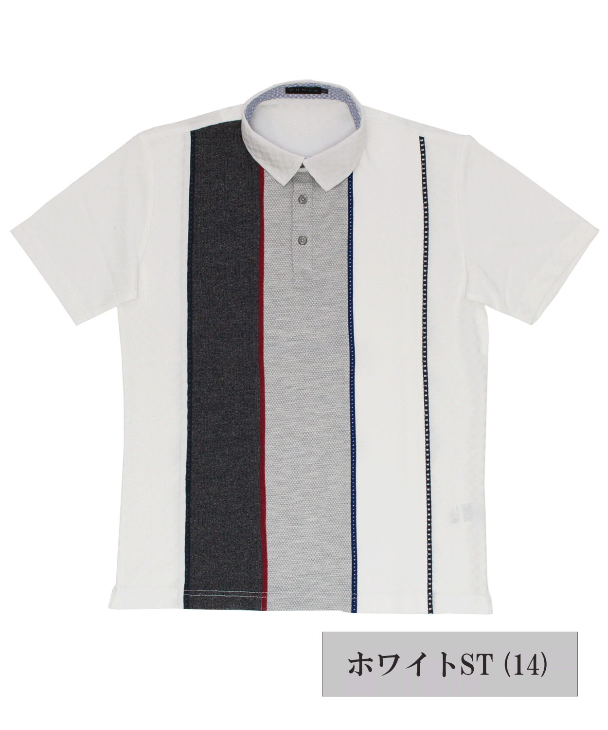【SALE/50%OFF】異素材切替ステッチワーク 半袖ポロシャツ