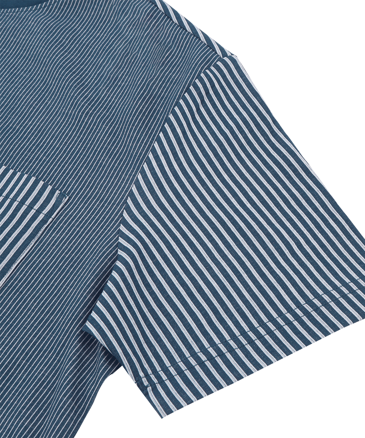 【MORESALE/40%OFF】ニットサッカー ストライプ 半袖Tシャツ