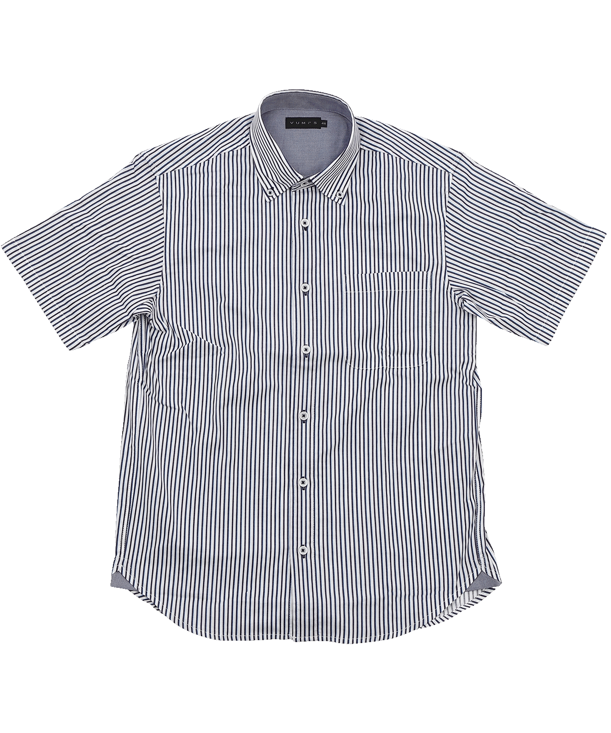 【MORESALE/50%OFF】ストライプストレッチ 半袖BDシャツ
