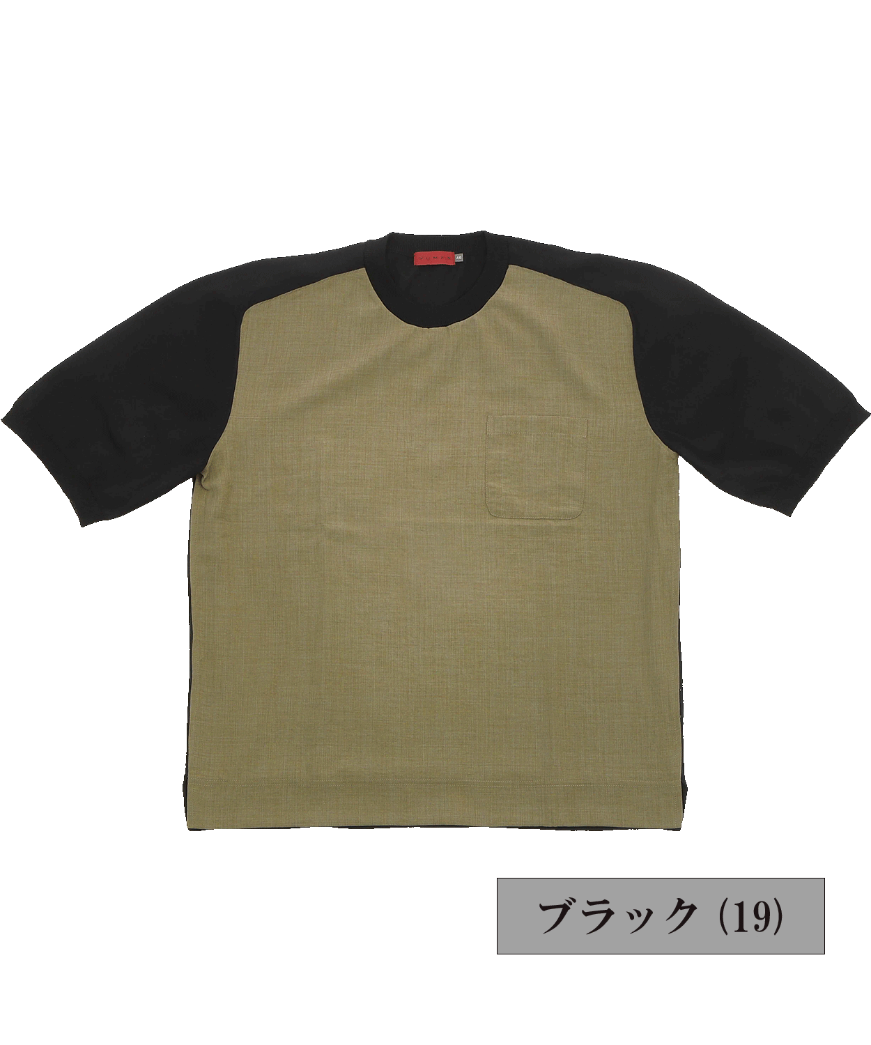 【MORESALE/40%OFF】VUMPS RED 12G異素材ミックス クルーネックTシャツ