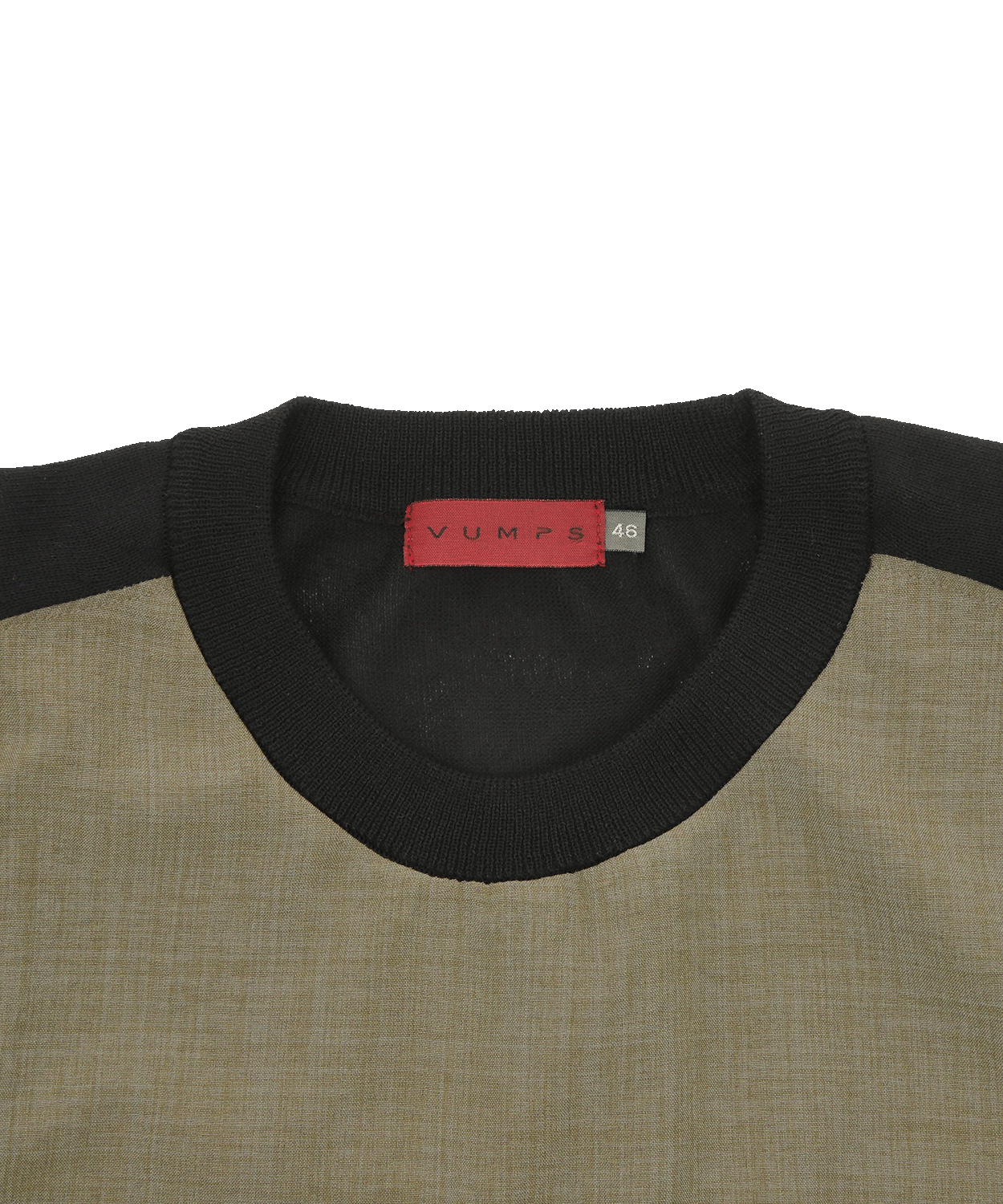 【MORESALE/40%OFF】VUMPS RED 12G異素材ミックス クルーネックTシャツ