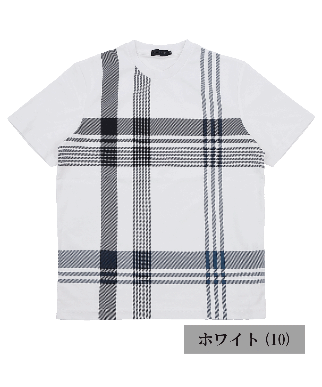 スムースパネルチェック プリントTシャツ