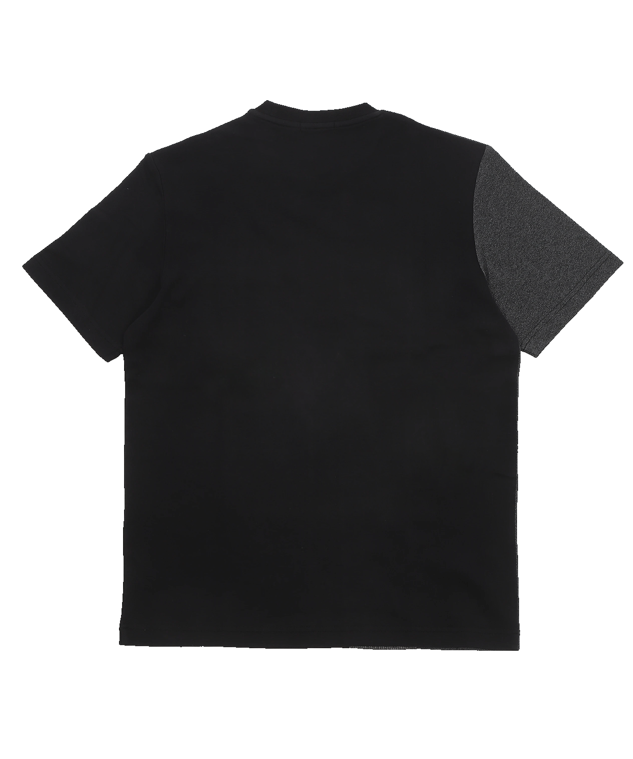 スムース異素材 ストライプ切替Tシャツ