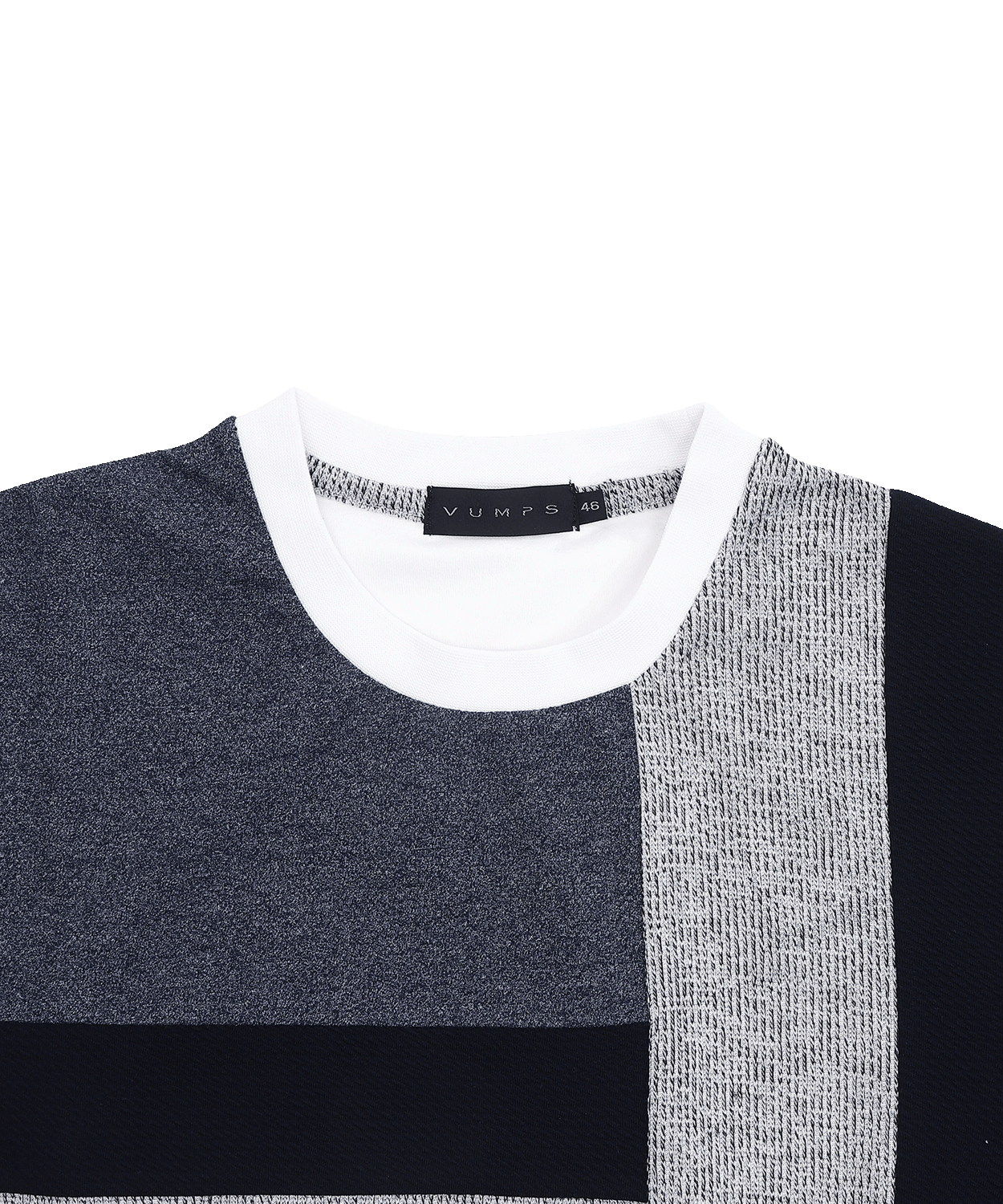 スムース 異素材ブロック切替 Tシャツ