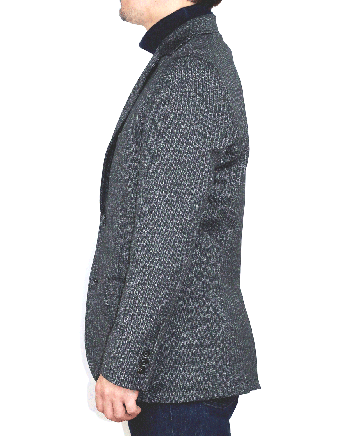 【SALE/50%OFF】メランジジャカード ジャージジャケット
