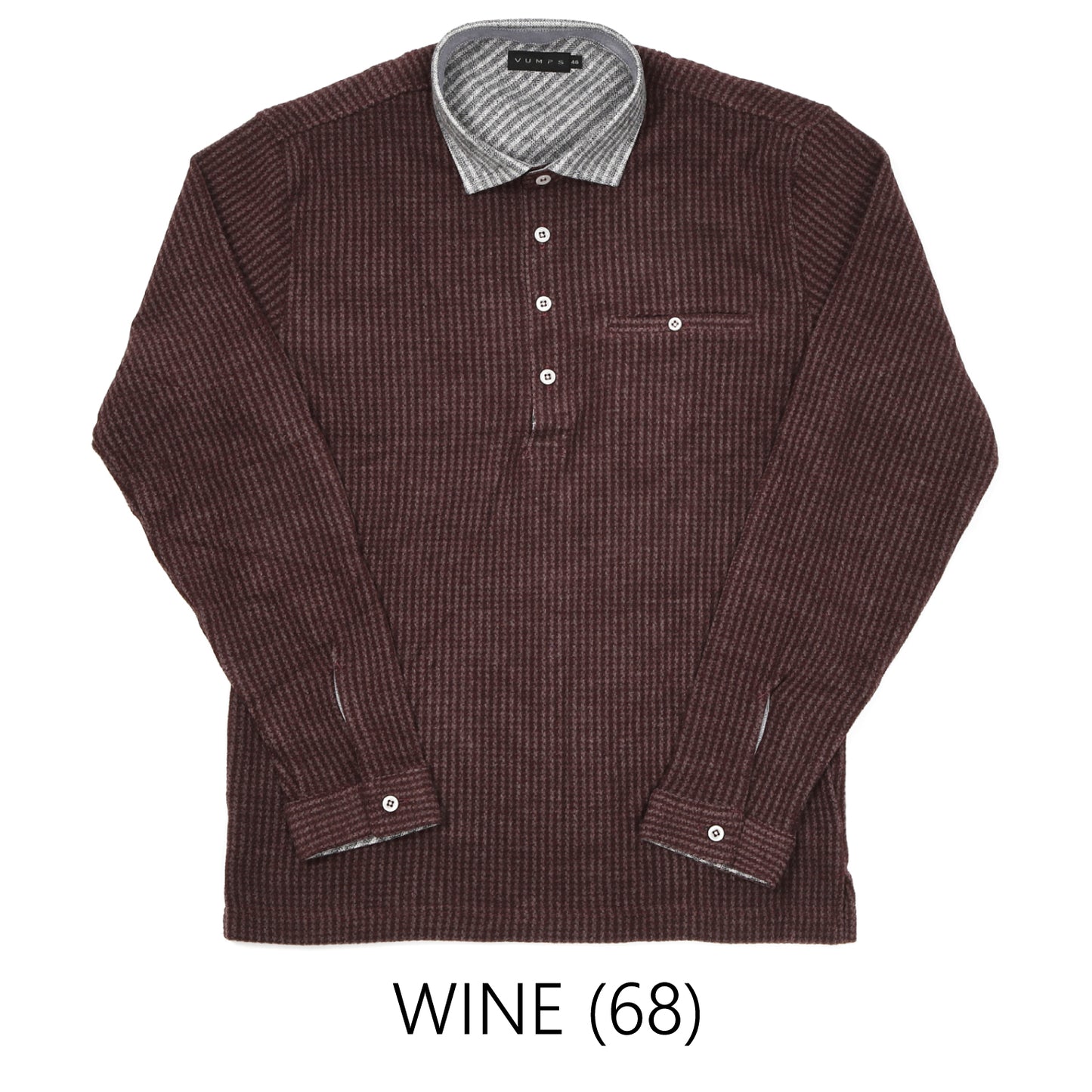 VUMPS カノコスムースポロシャツ(GRAY / BLUE / NAVY / WINE)