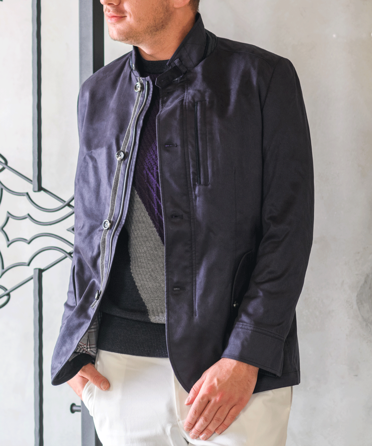 【MORESALE/30%OFF】 コマスエード コンバーチブルジャケット
