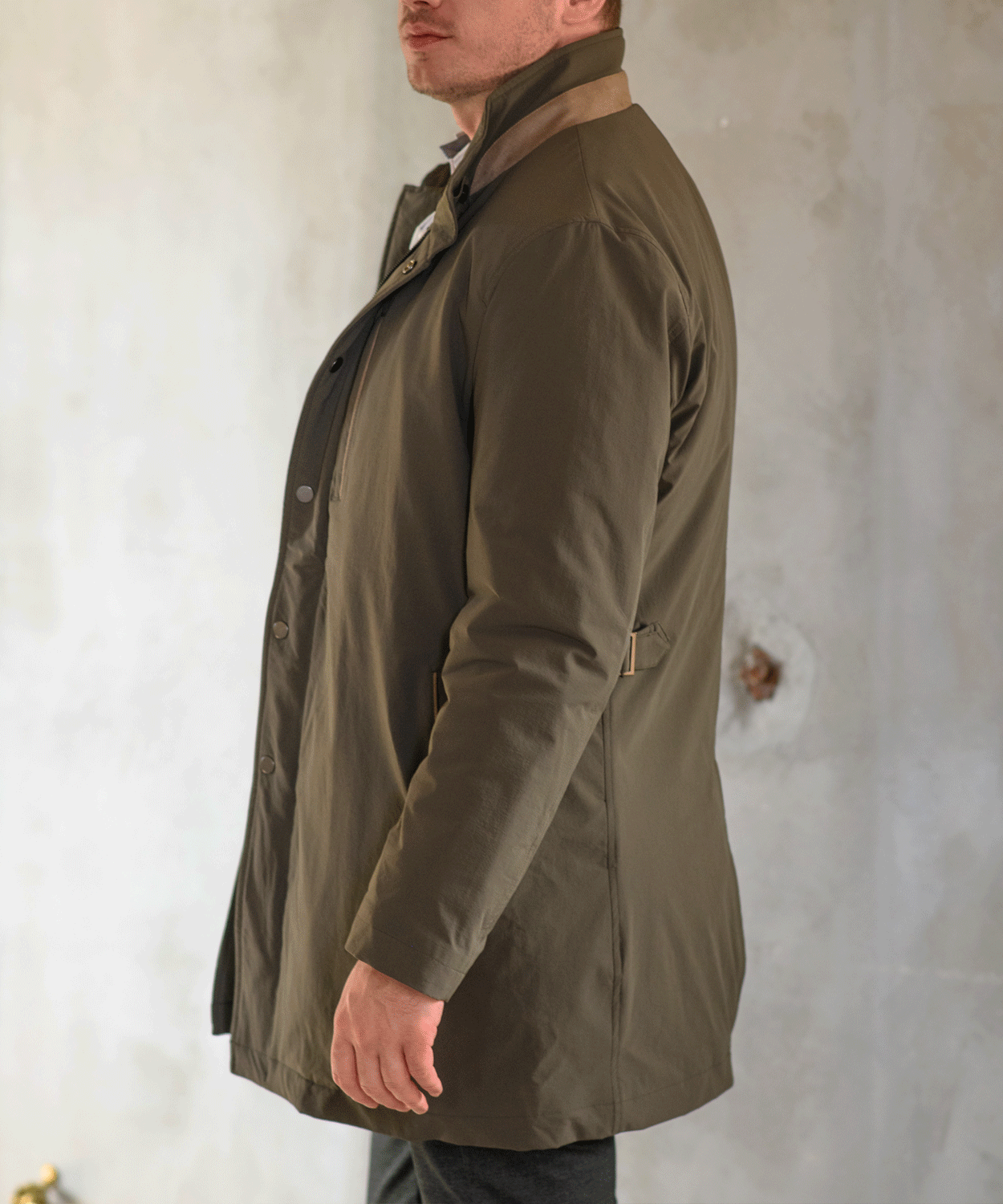 【MORESALE/30-50%OFF】 オールウェザーストレッチ 中綿スタンドカラーコート