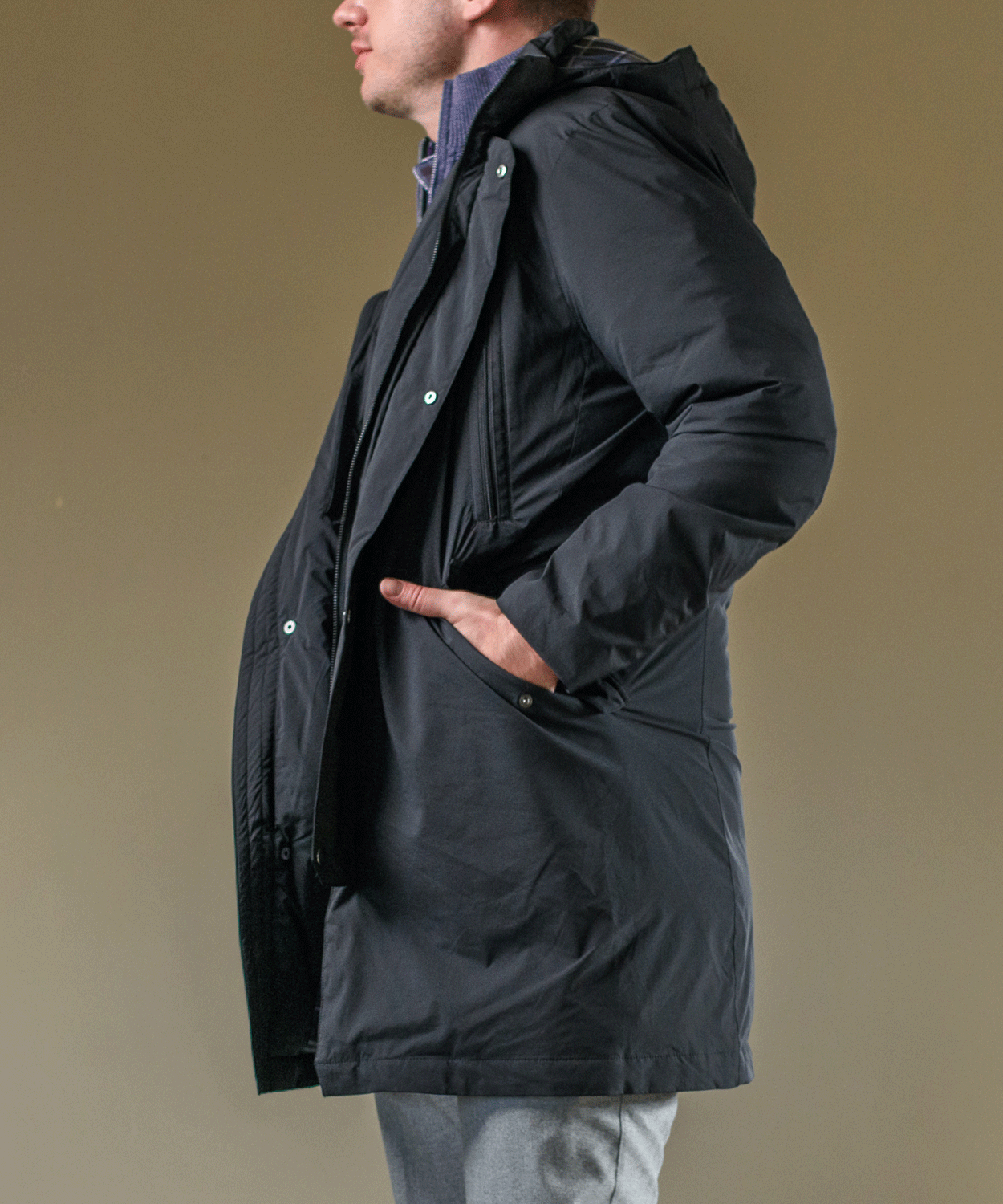 【MORESALE/30%OFF】 フーデット ストレッチダウンコート