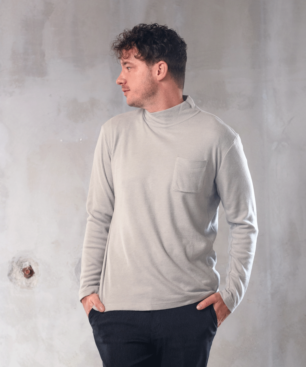 【MORESALE/30%OFF】コードレーン スムースハイネックTシャツ