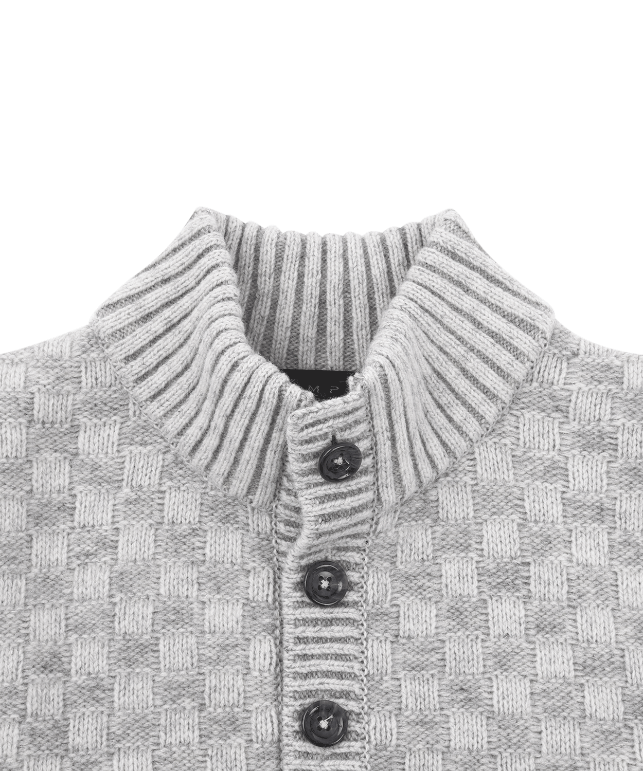 【SALE/30%OFF】 7G RICHESSE 地柄ハイネックヘンリーニット