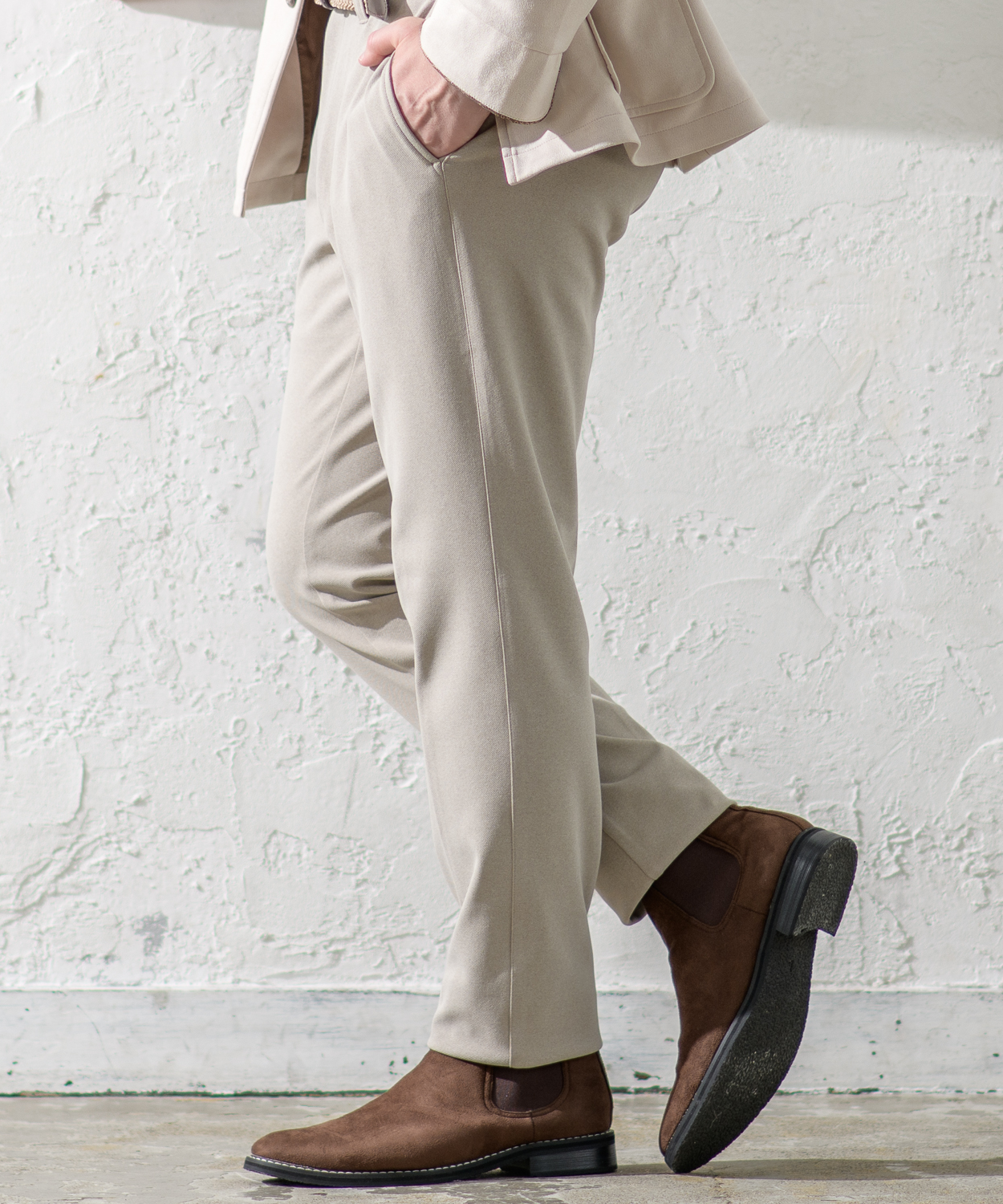 【美品】ロンハーマンCABANABASHストレッチ イージーパンツ（ベージュ） ストレッチ イージーパンツ（ブラック/ベージュ）｜CABANABASH