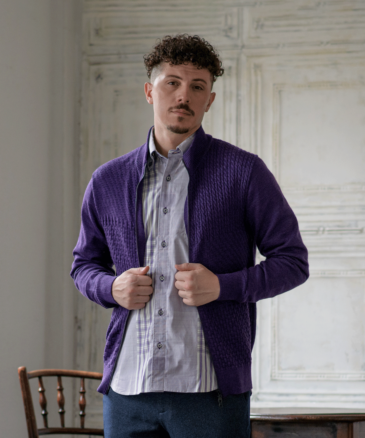 LGB ルグランブルー コーティング加工 ドレープ カーディガン LGB ルグランブルー コーティング加工 ドレープ カーディガン