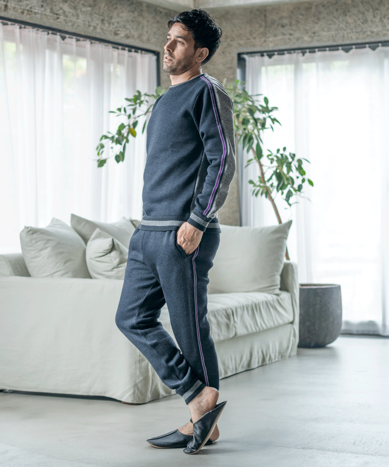 【SALE/30%OFF】VUMPS HOME メランジフリース ロングパンツ