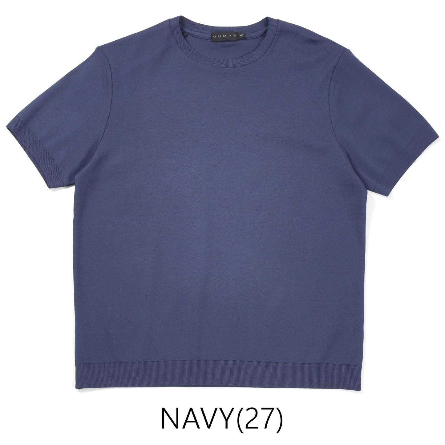 【SALE/30%OFF】VUMPS ハイゲージシルケット半袖Tシャツ (WHITE / NAVY / PINK / PURPLE)