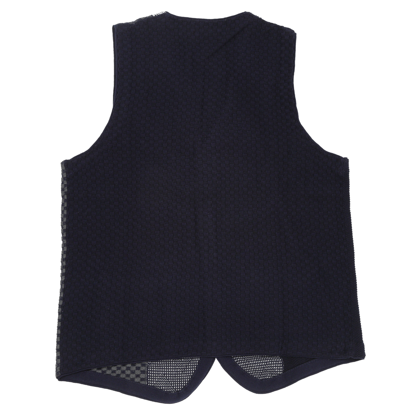 【SALE/20%OFF】強撚ニット 切替ジレベスト