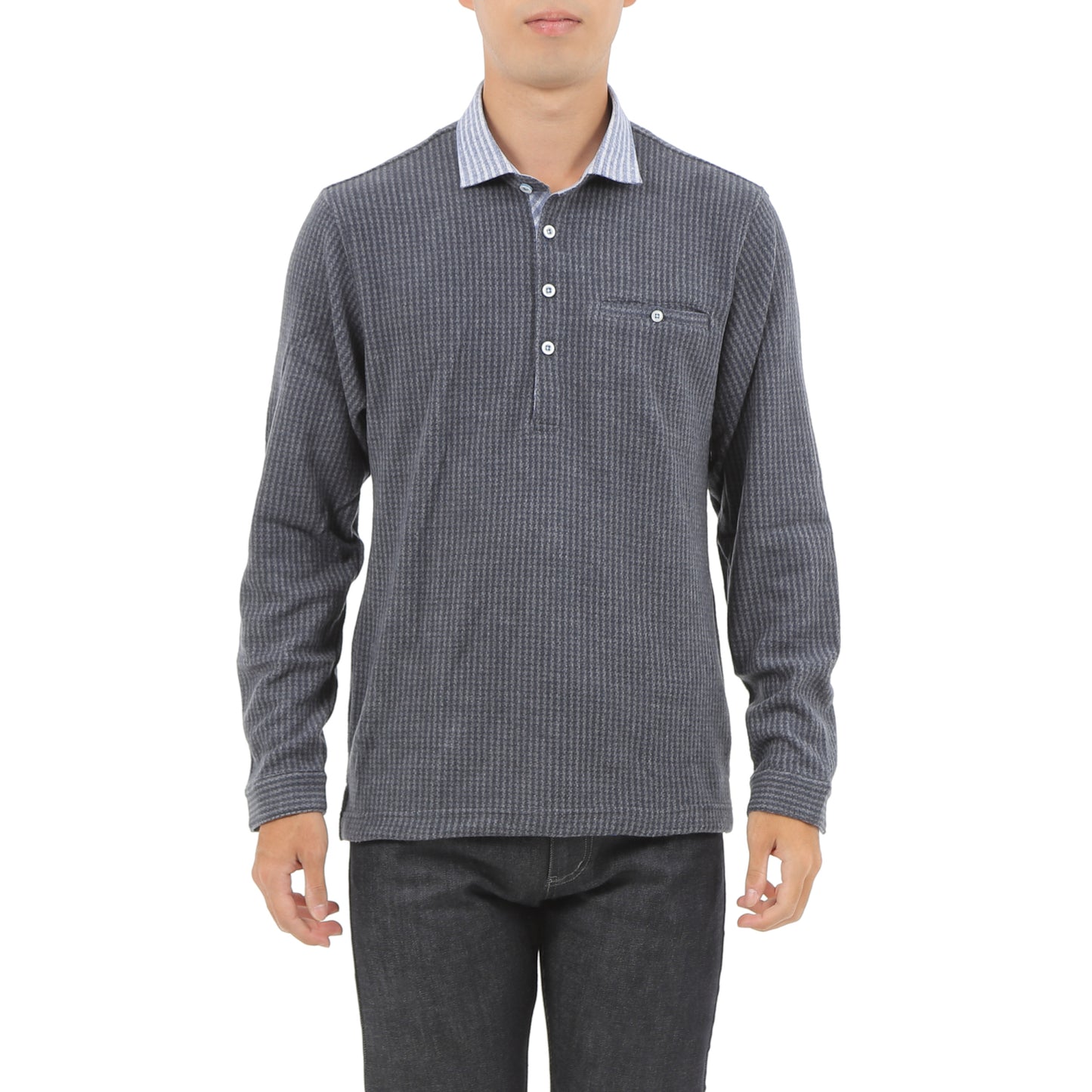 VUMPS カノコスムースポロシャツ(GRAY / BLUE / NAVY / WINE)