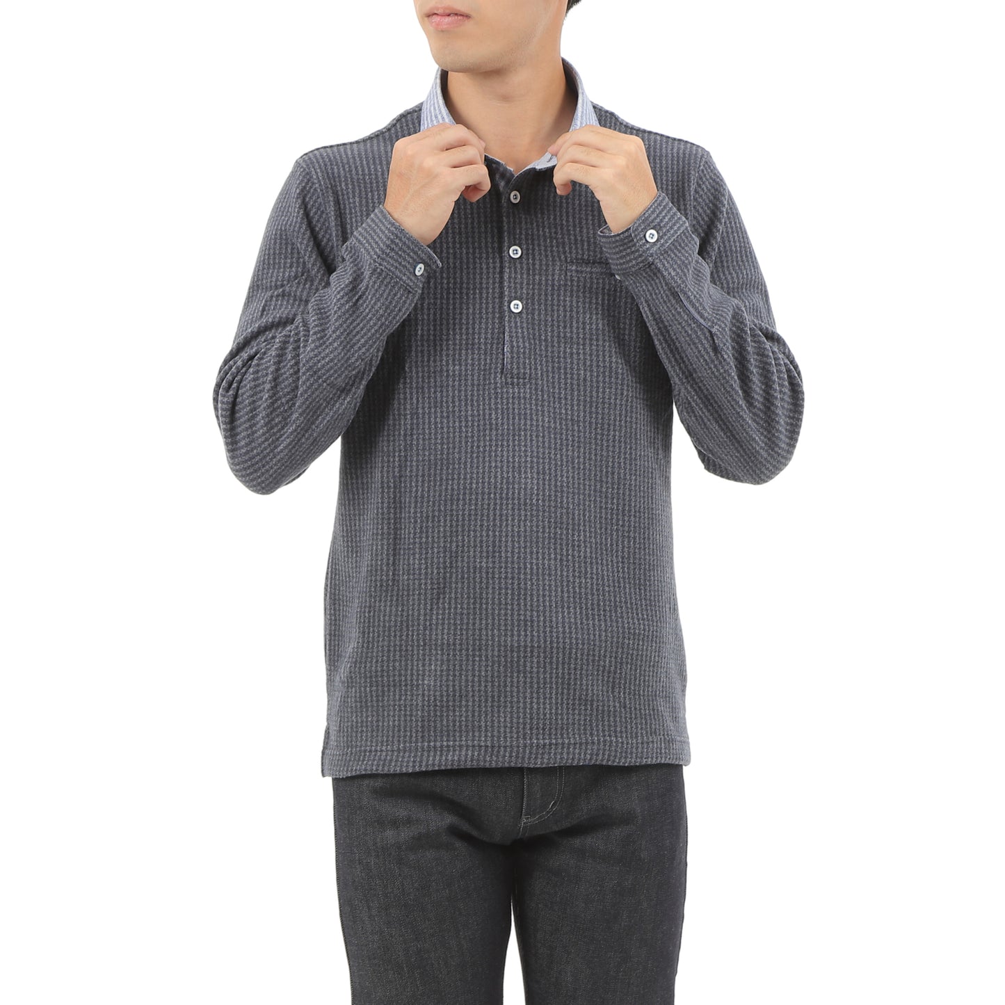 VUMPS カノコスムースポロシャツ(GRAY / BLUE / NAVY / WINE)