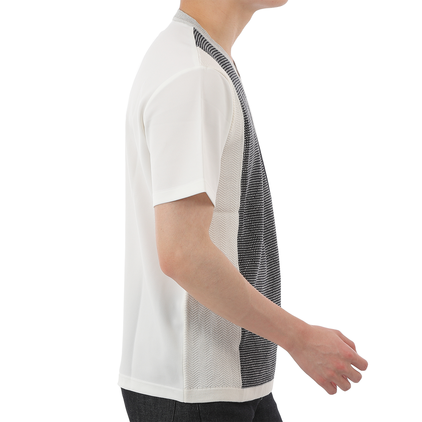 【SALE/20%OFF】VUMPS RED 強撚ニット VネックTシャツ